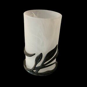 Frosted Glass Liquid Wax Fuel/ Tea Light Holder